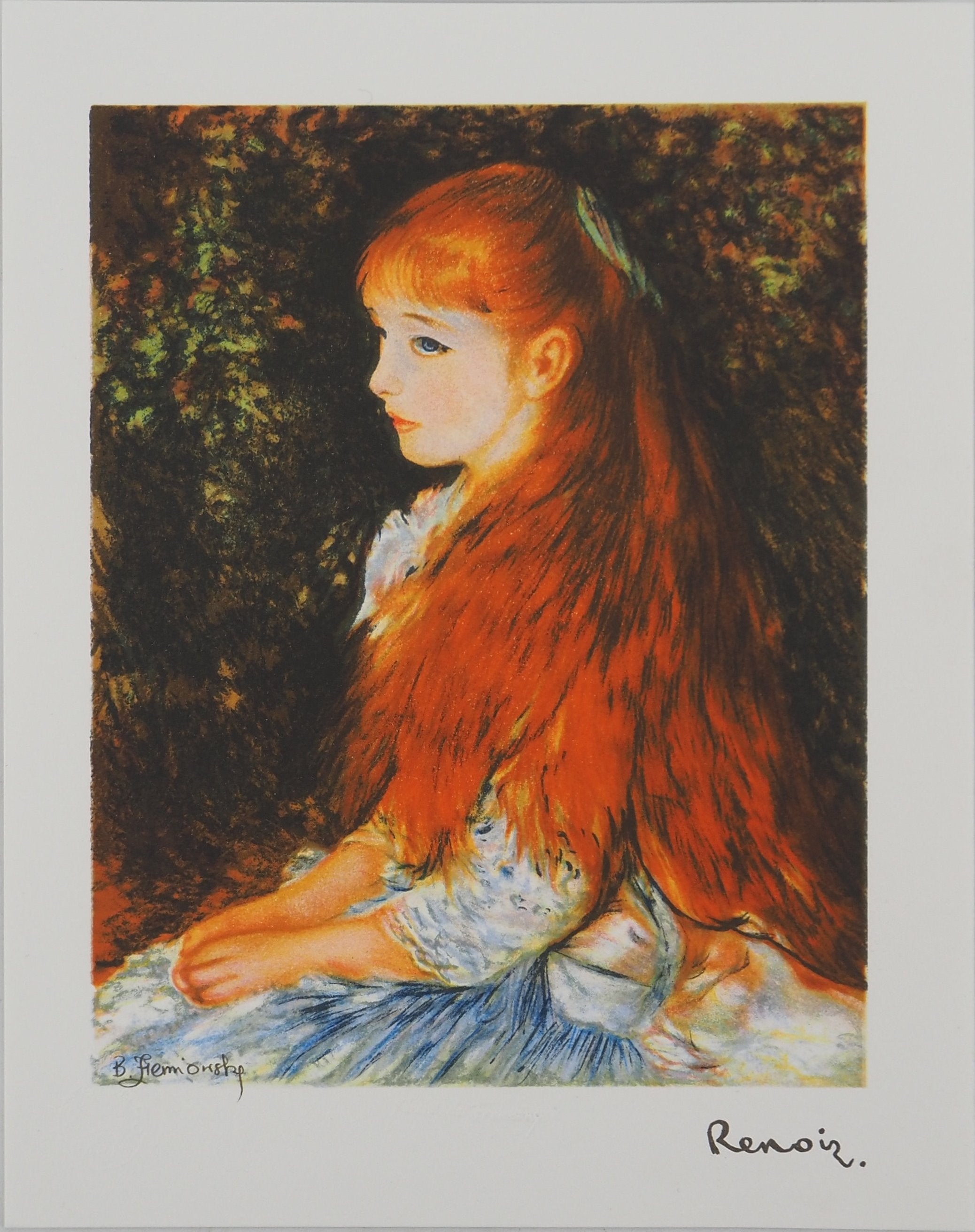 Woman With a Parasol in a Garden by Pierre-auguste Renoir