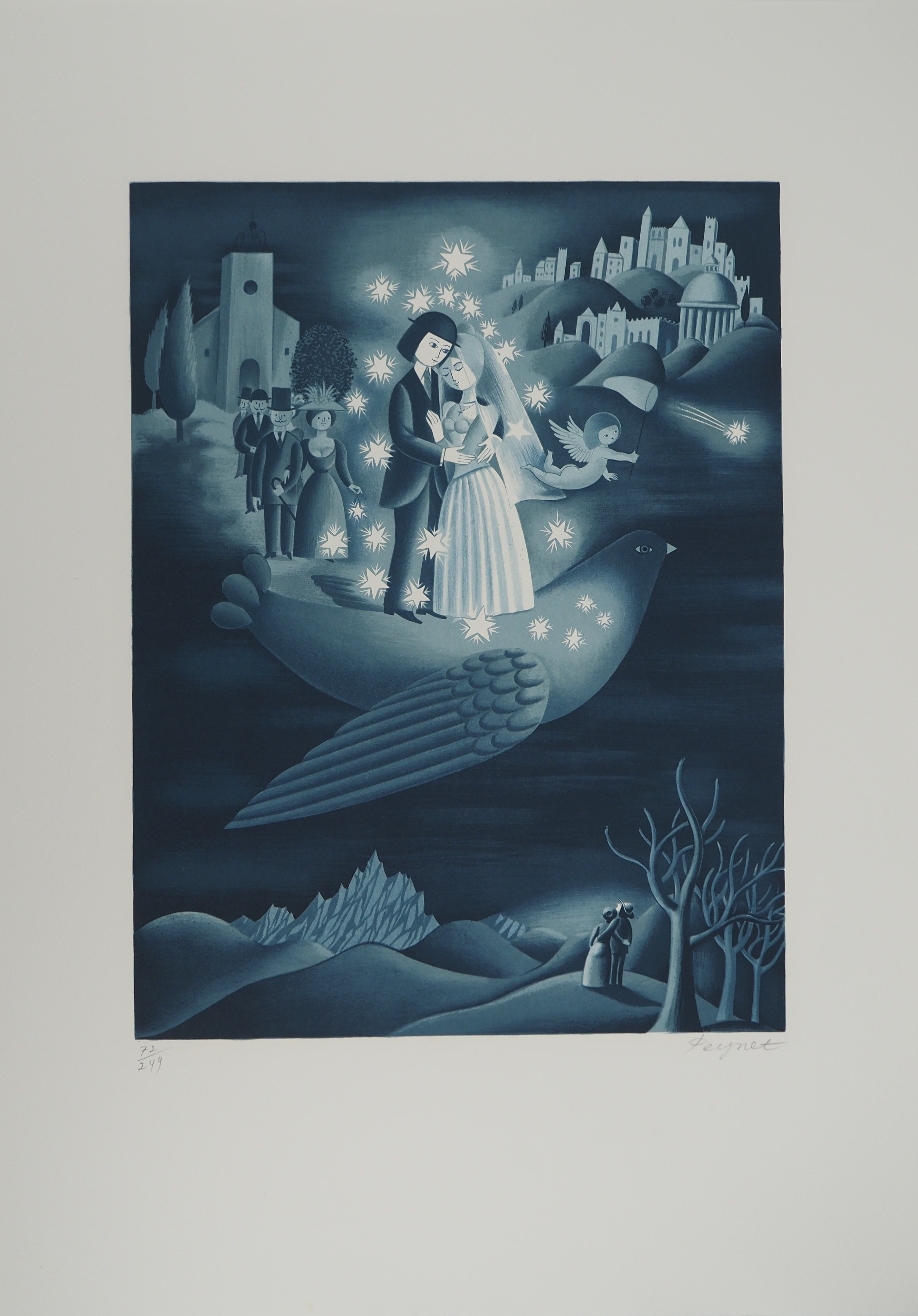 Raymond PEYNET: The Wedding, Original Lithograph – art.paris