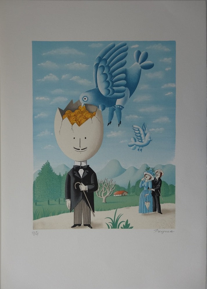 Raymond PEYNET: The Man with the Golden Brain, Original