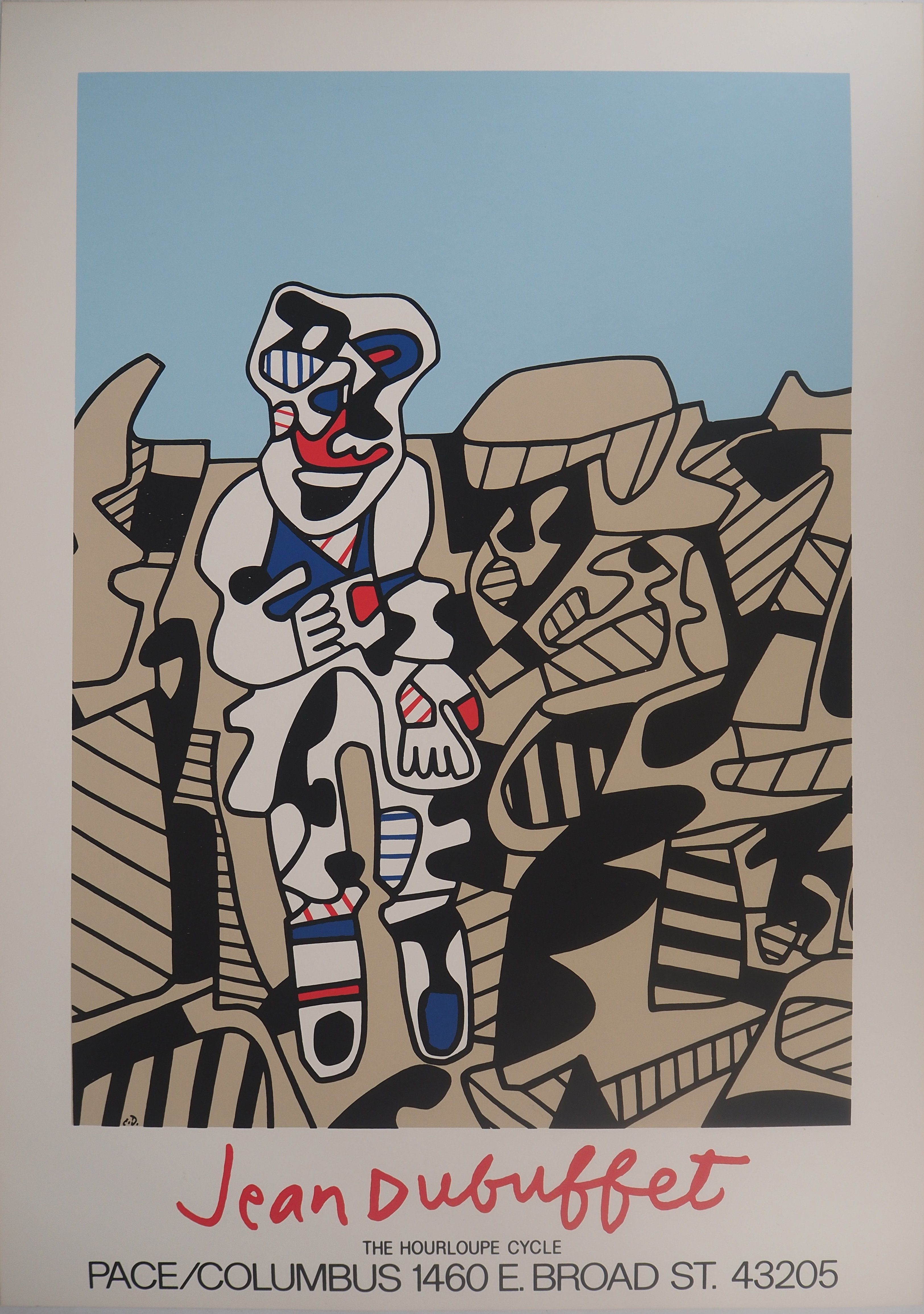 Jean DUBUFFET: Art brut: Wild man, Original poster – art.paris