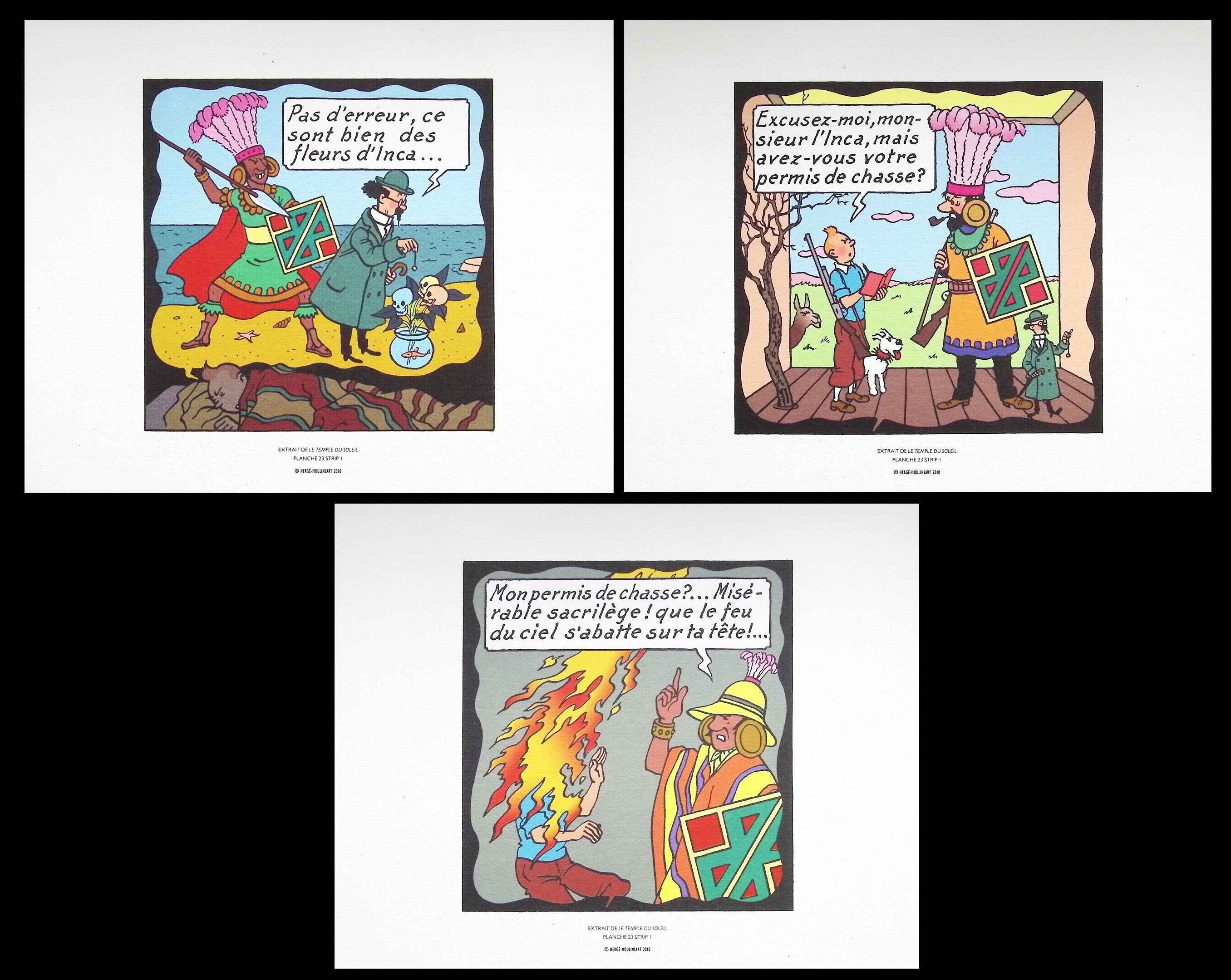 Tintin Relief - Le temple du soleil: Figurines BD par Hergé chez Tintinimaginatio Tintin Relief - Le temple du soleil: Figurines BD par Hergé chez Tintinimaginatio