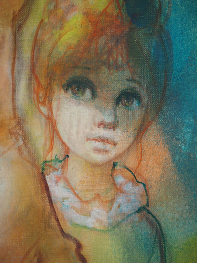 Jean-Baptiste VALADIE : Les deux soeurs, Huile sur toile signée