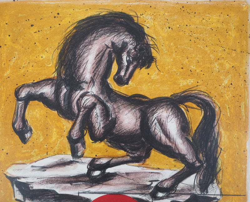 Franz PRIKING : Cheval Fantastique, Lithographie originale signée