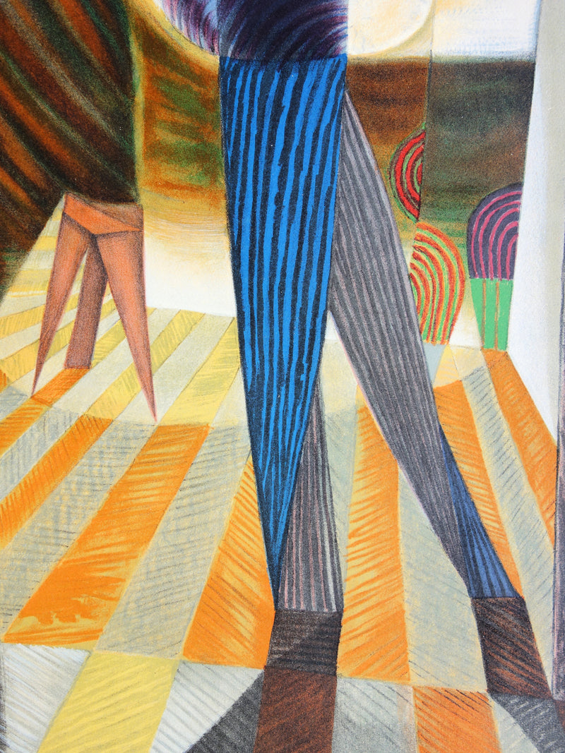 Victor VASARELY : Autoportrait, Lithographie originale signée