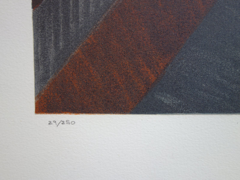 Victor VASARELY : Autoportrait, Lithographie originale signée