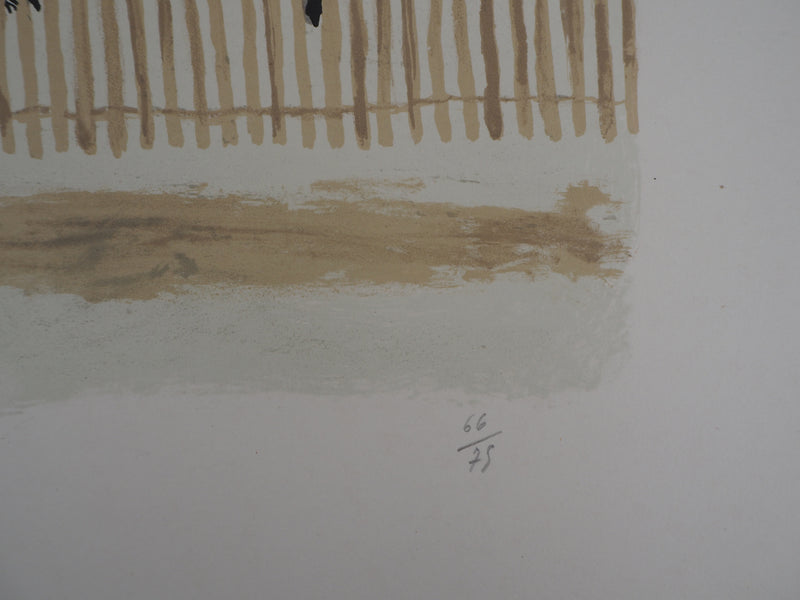 Maurice BRIANCHON : La marre aux corneilles - Lithographie originale signée