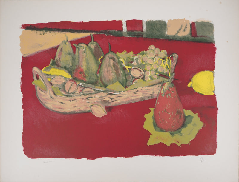 Maurice BRIANCHON : Nature morte fauve - Lithographie originale signée