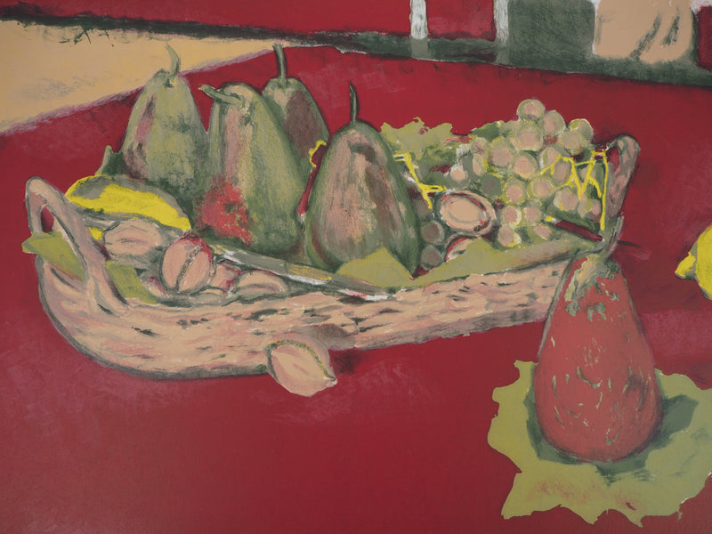 Maurice BRIANCHON : Nature morte fauve - Lithographie originale signée