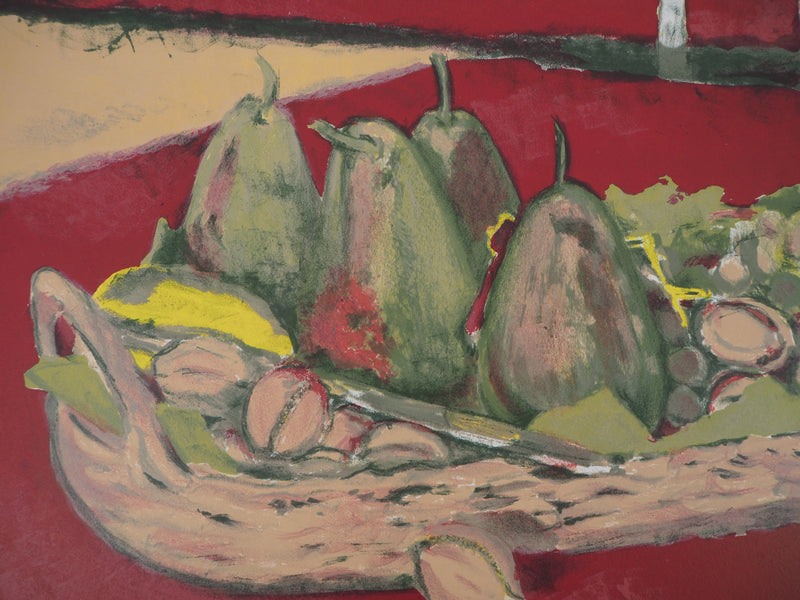 Maurice BRIANCHON : Nature morte fauve - Lithographie originale signée