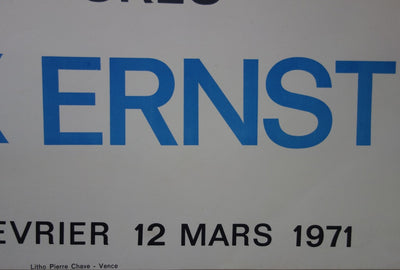 Max ERNST : Surprises du Hasard, Affiche originale (photo de détail 4) - Crédit photo : Galerie Art.Paris