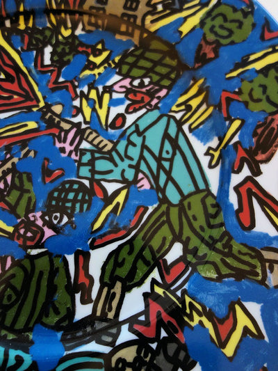 Robert COMBAS : Feu les Soldats, c, Sérigraphie originale (photo de détail 3) - Crédit photo : Galerie Art.Paris