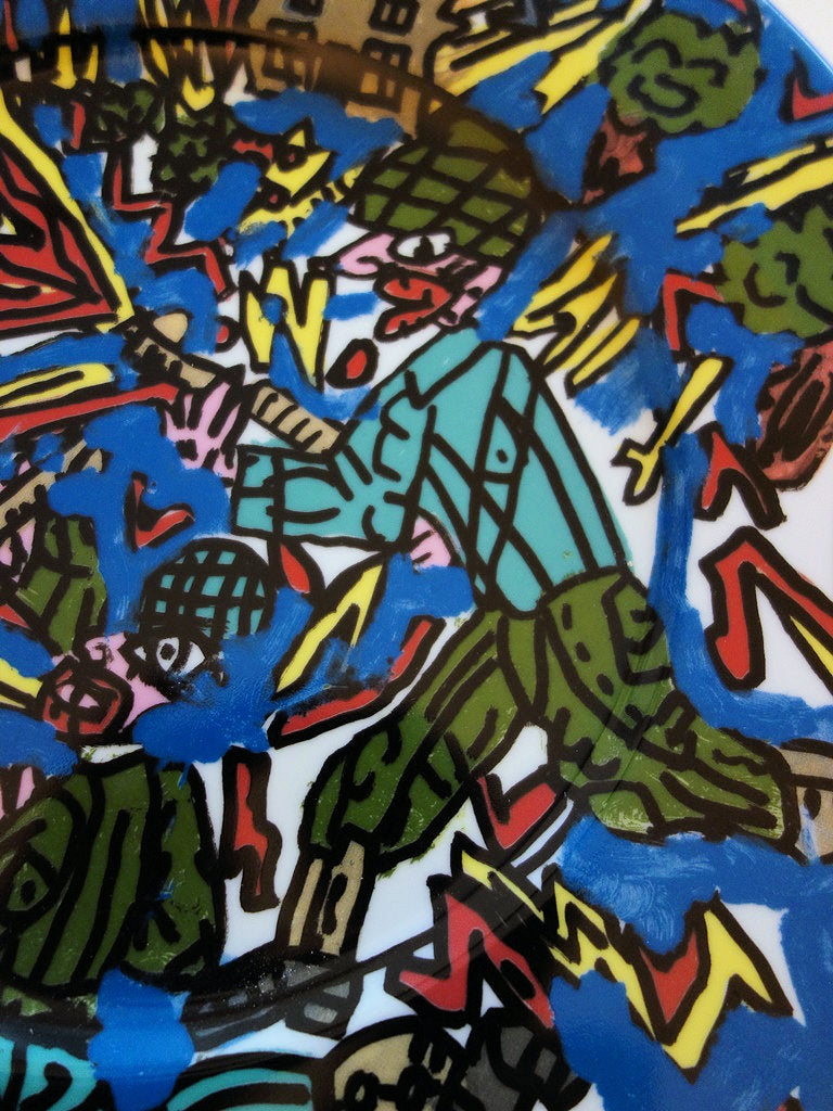 Robert COMBAS : Feu les Soldats, c, Sérigraphie originale (photo de détail 3) - Crédit photo : Galerie Art.Paris