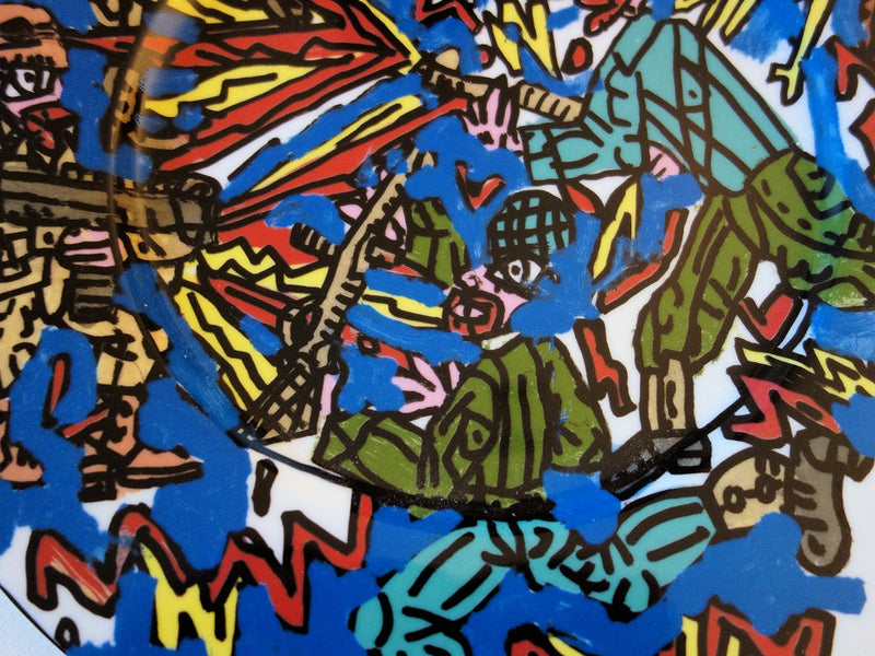 Robert COMBAS : Feu les Soldats, c, Sérigraphie originale (photo de détail 6) - Crédit photo : Galerie Art.Paris