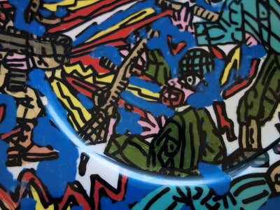 Robert COMBAS : Feu les Soldats, c, Sérigraphie originale (photo de détail 7) - Crédit photo : Galerie Art.Paris
