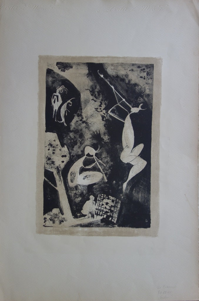 BOCION : Le Prisonnier et les Faunes de Picasso - Lithographie originale