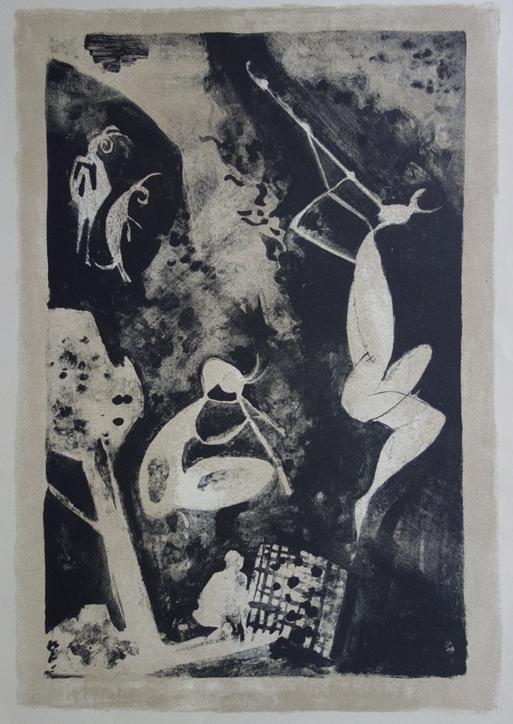 BOCION : Le Prisonnier et les Faunes de Picasso - Lithographie originale