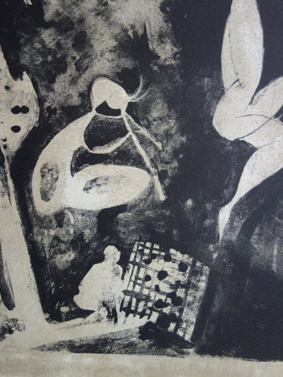 BOCION : Le Prisonnier et les Faunes de Picasso - Lithographie originale