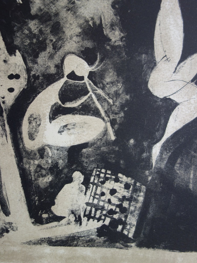 BOCION : Le Prisonnier et les Faunes de Picasso - Lithographie originale