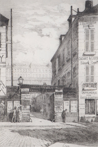 Alfred TAIÉE : Illustration Nouvelle, Gravure originale signée