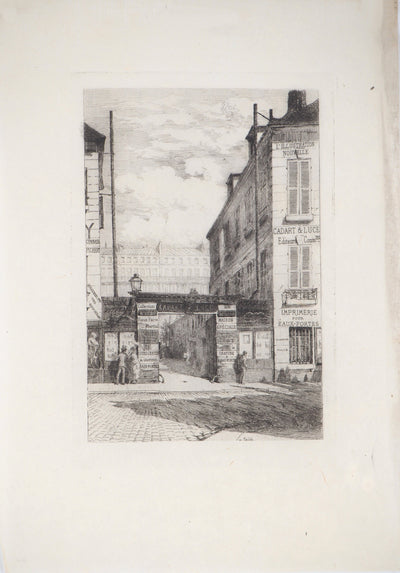 Alfred TAIÉE : Illustration Nouvelle, Gravure originale signée