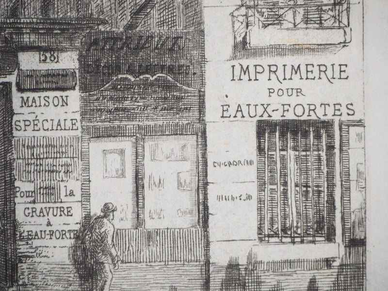 Alfred TAIÉE : Illustration Nouvelle, Gravure originale signée