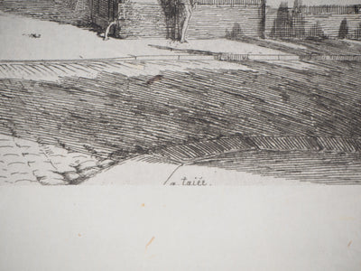 Alfred TAIÉE : Illustration Nouvelle, Gravure originale signée