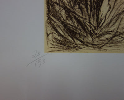 Louis TOUCHAGUES : Sirène, Lithographie originale signée