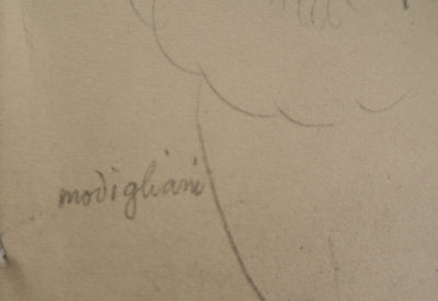 Amedeo MODIGLIANI : Portrait de Jeanne Hébuterne, Lithographie signée