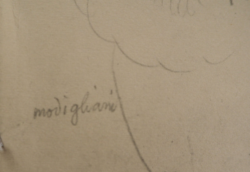 Amedeo MODIGLIANI : Portrait de Jeanne Hébuterne, Lithographie signée
