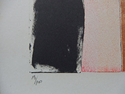 Jean-Pierre VIELFAURE : Rouages de l'esprit, Lithographie originale signée