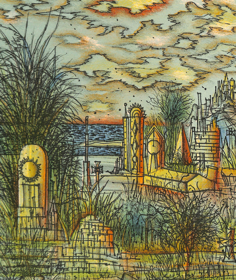 Jean CARZOU : La route vers la Foi, Lithographie originale signée
