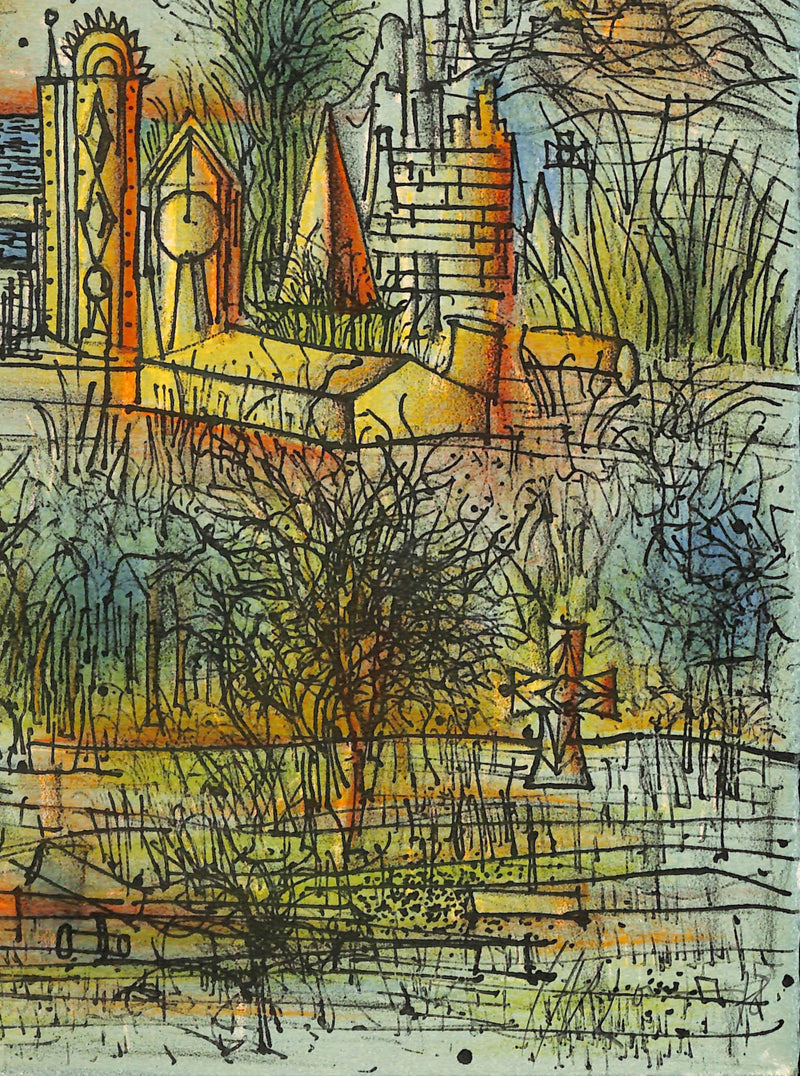 Jean CARZOU : La route vers la Foi, Lithographie originale signée