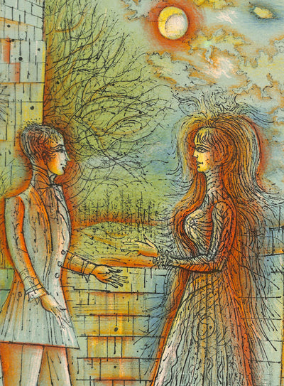 Jean CARZOU : Romance au clair de Lune, Lithographie originale signée