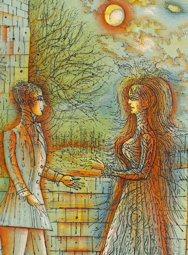 Jean CARZOU : Romance au clair de Lune, Lithographie originale signée