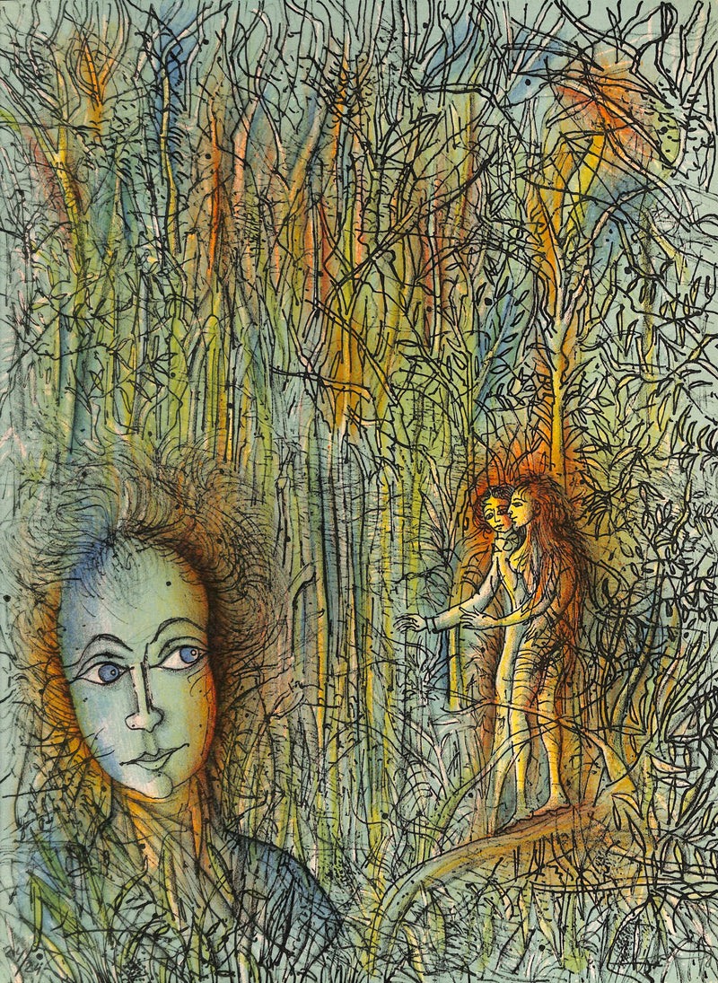 Jean CARZOU : Le poète jaloux, Lithographie originale signée