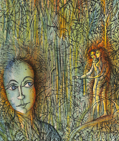 Jean CARZOU : Le poète jaloux, Lithographie originale signée