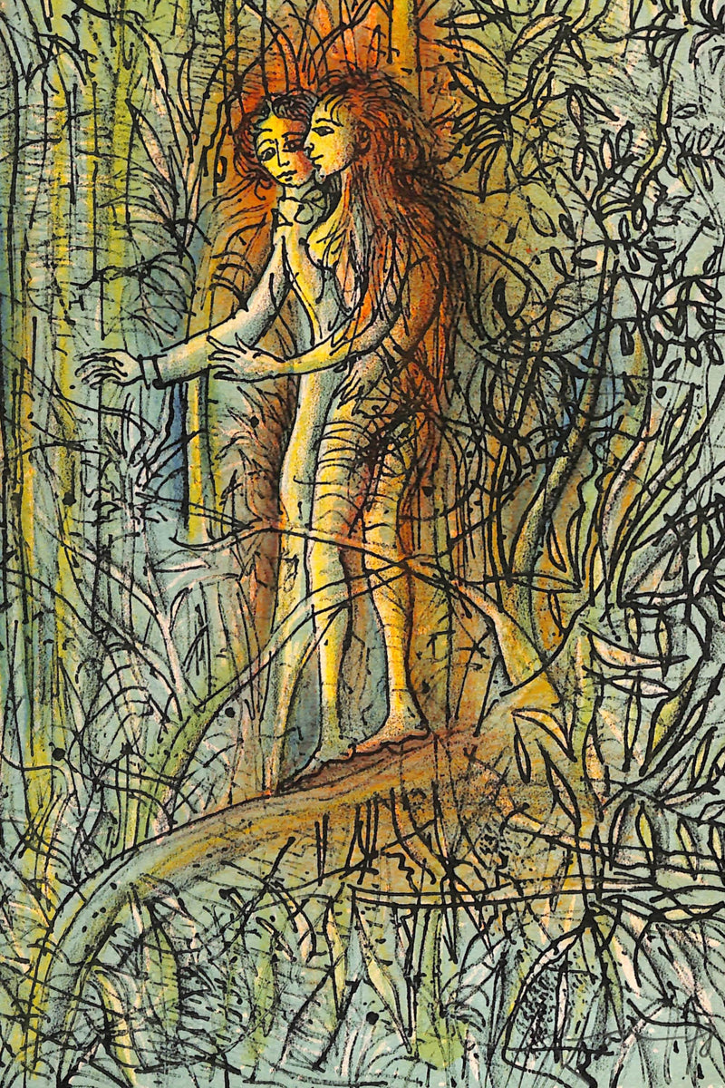 Jean CARZOU : Le poète jaloux, Lithographie originale signée