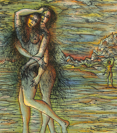 Jean CARZOU : Les amants passionnés, Lithographie originale signée