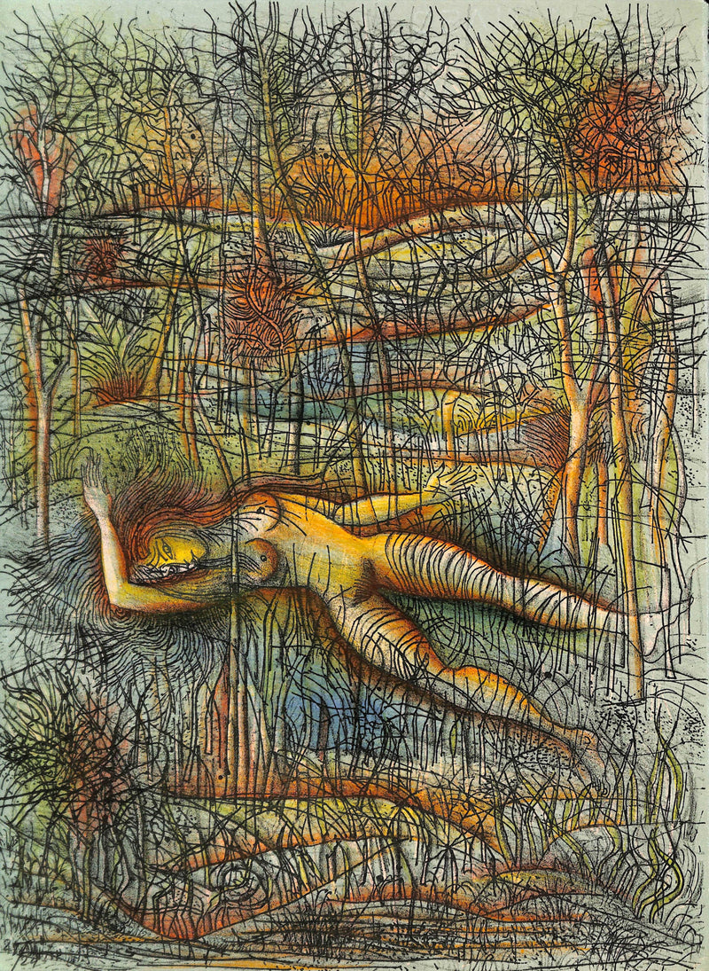 Jean CARZOU : Le repos du Monarque, Lithographie originale signée
