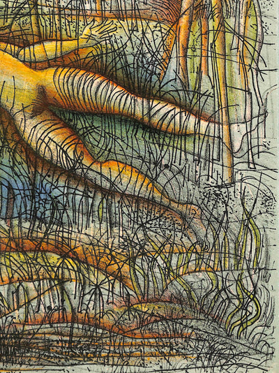 Jean CARZOU : Le repos du Monarque, Lithographie originale signée