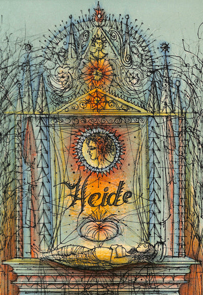 Jean CARZOU : La belle au bois dormant, Lithographie originale signée