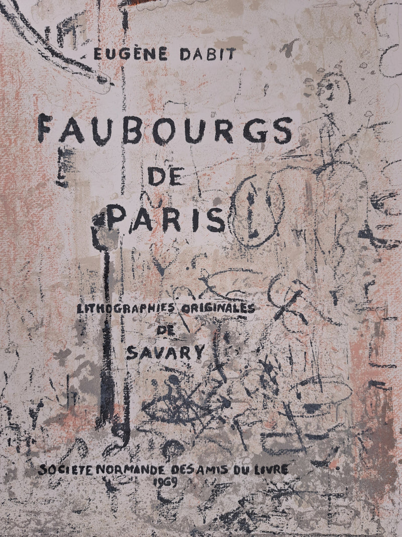 Robert SAVARY : Faubourgs de Paris, Lithographie originale (photo de détail 3) - Crédit photo : Galerie Art.Paris