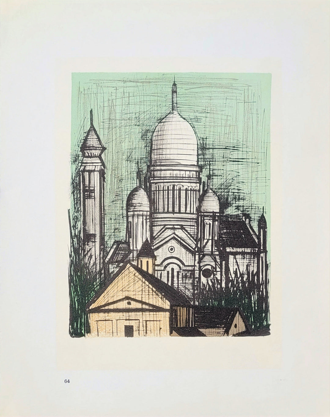Lot De 6 Dessous De Verre Vintage 1960 Bernard Buffet - Monuments De Paris
