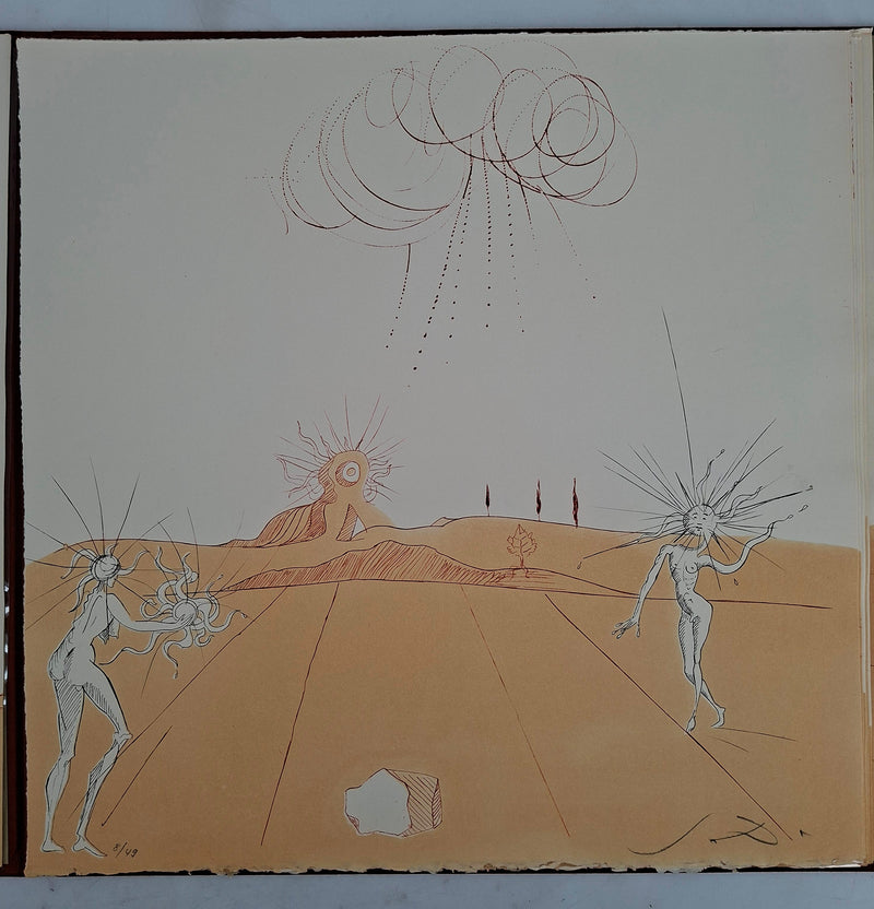 Salvador DALI : 9 Paysages, Ensemble de 9 Gravures originales signées