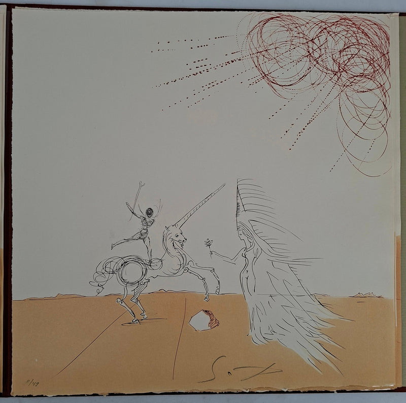 Salvador DALI : 9 Paysages, Ensemble de 9 Gravures originales signées