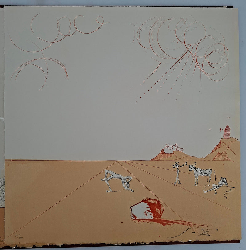 Salvador DALI : 9 Paysages, Ensemble de 9 Gravures originales signées