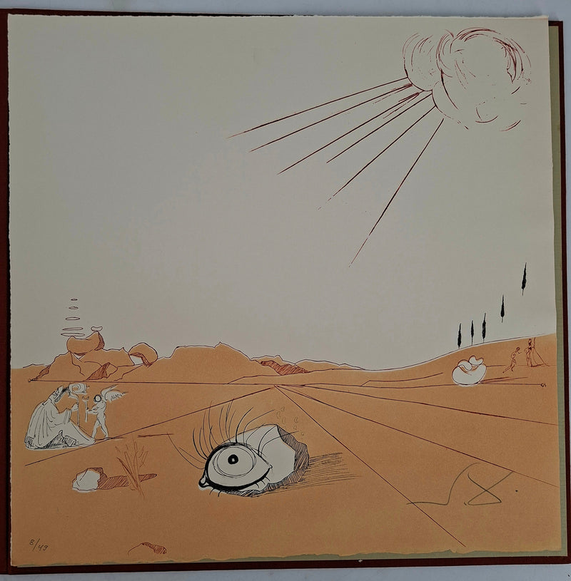 Salvador DALI : 9 Paysages, Ensemble de 9 Gravures originales signées