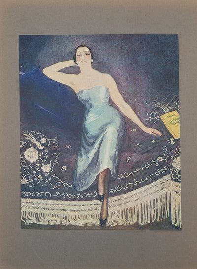 Kees VAN DONGEN : Elégante assoupie, Gravure originale (vue générale) - Crédit photo : Galerie Art.Paris