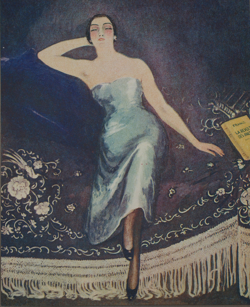 Kees VAN DONGEN : Elégante assoupie, Gravure originale (photo de détail 2) - Crédit photo : Galerie Art.Paris
