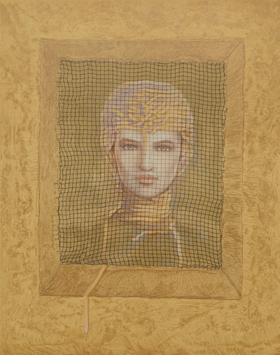 Jean-Paul CLEREN : Femme masquée, Lithographie originale (photo de détail 2) - Crédit photo : Galerie Art.Paris